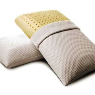 Pillow Natural Latex Features: Instantly conforms to contours of head and neck and spine for optimal orthopedic support Reduces pressure points Relieves neck and shoulder pain 100% Cotton Covers Eases pressure on the joints Cushions and protects the neck